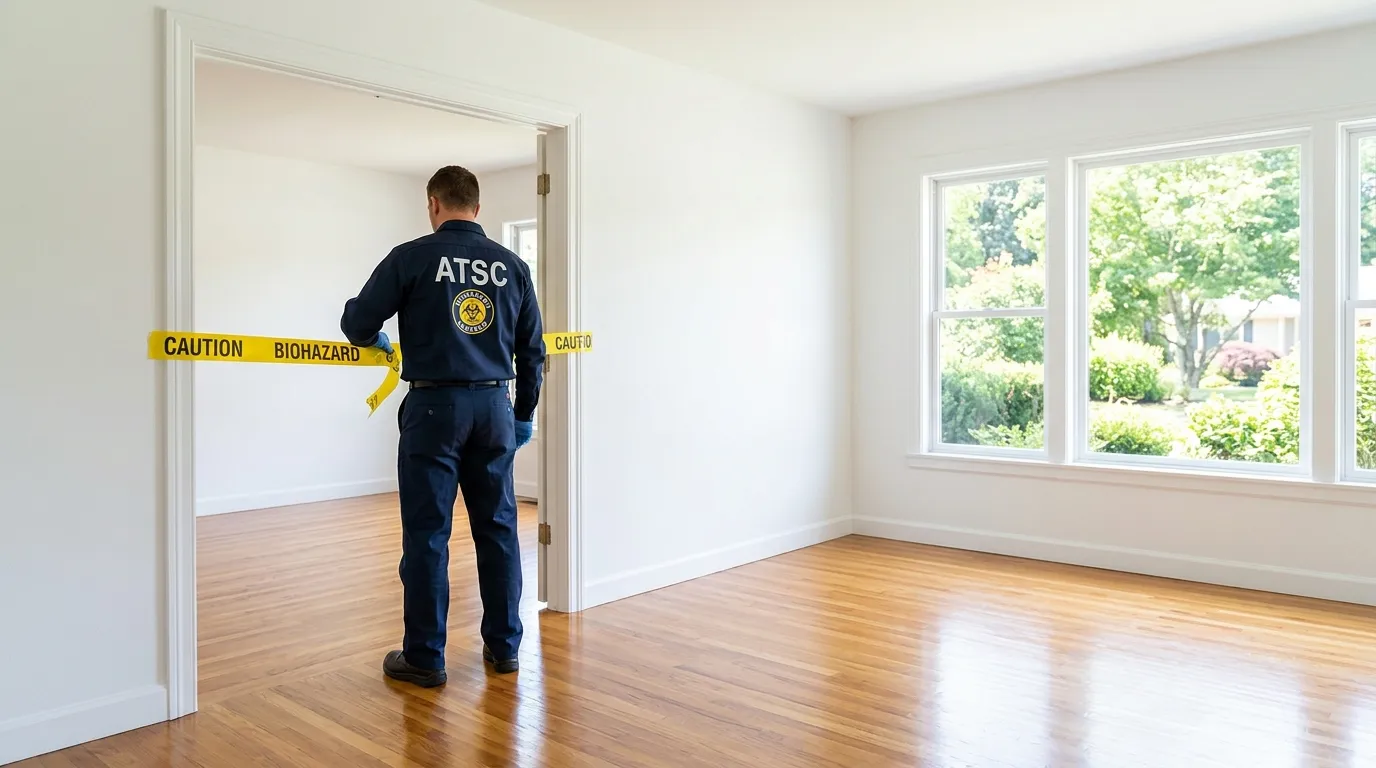 Certified biohazard cleanup crew performing Crime Scene Cleanup in Bailey